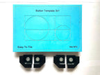 Complete Universal Concealed Toilet Flush Button Set EasyToTile – Round Edge (3-in-1 Cutout)