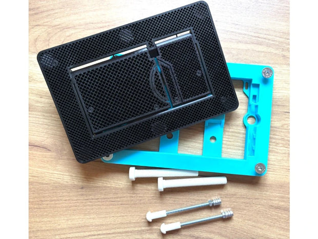 Complete Concealed WC Flush Plate Set EasyToTile – Geberit Sigma Round Edge (3-in-1 Cutout)