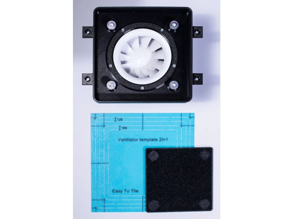 Varjatud Ventilaatori Süsteem EasyToTile Täiskomplekt 125 mm (ventilaatoriga)