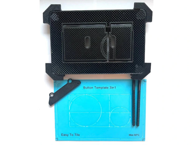 Integrated Magnetic WC Flush Plate EasyToTile – Geberit Delta (3-in-1 Cutout)