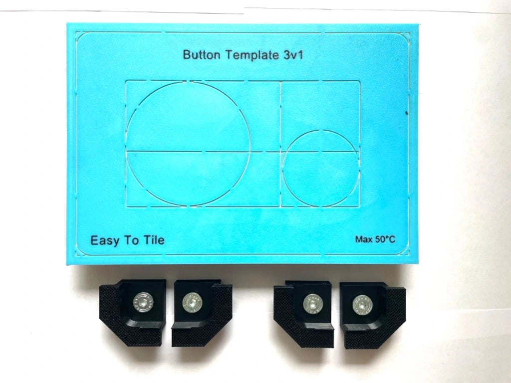 Concealed WC Flush Plate EasyToTile – TECE Round Edge (3-in-1 Cutout)