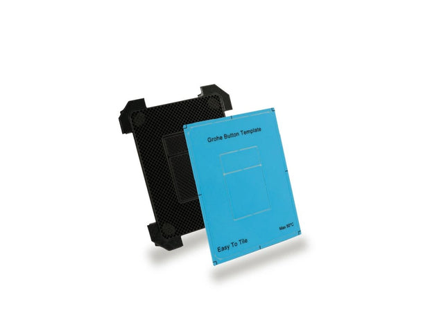 Скрытая панель смыва для унитаза EasyToTile – Grohe с закругленными краями (с монтажным шаблоном)