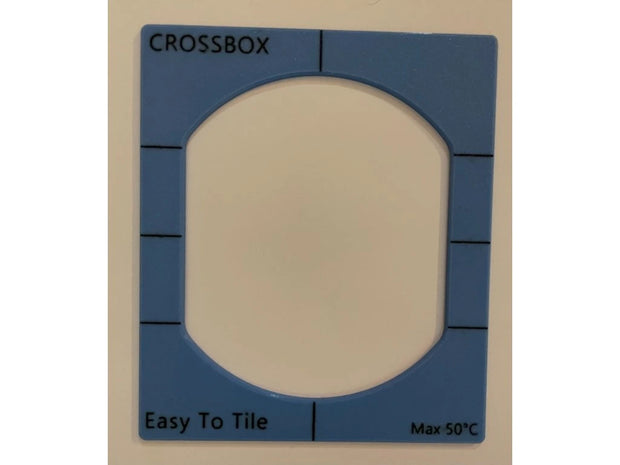 Installation Template EasyToTile – CrossBox (14 × 16.5 cm)