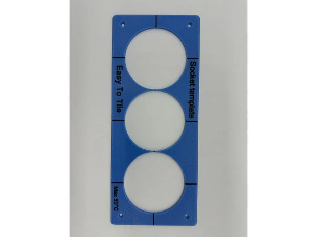 WC Flush Button Socket Template EasyToTile – Socket (10 × 24 cm)