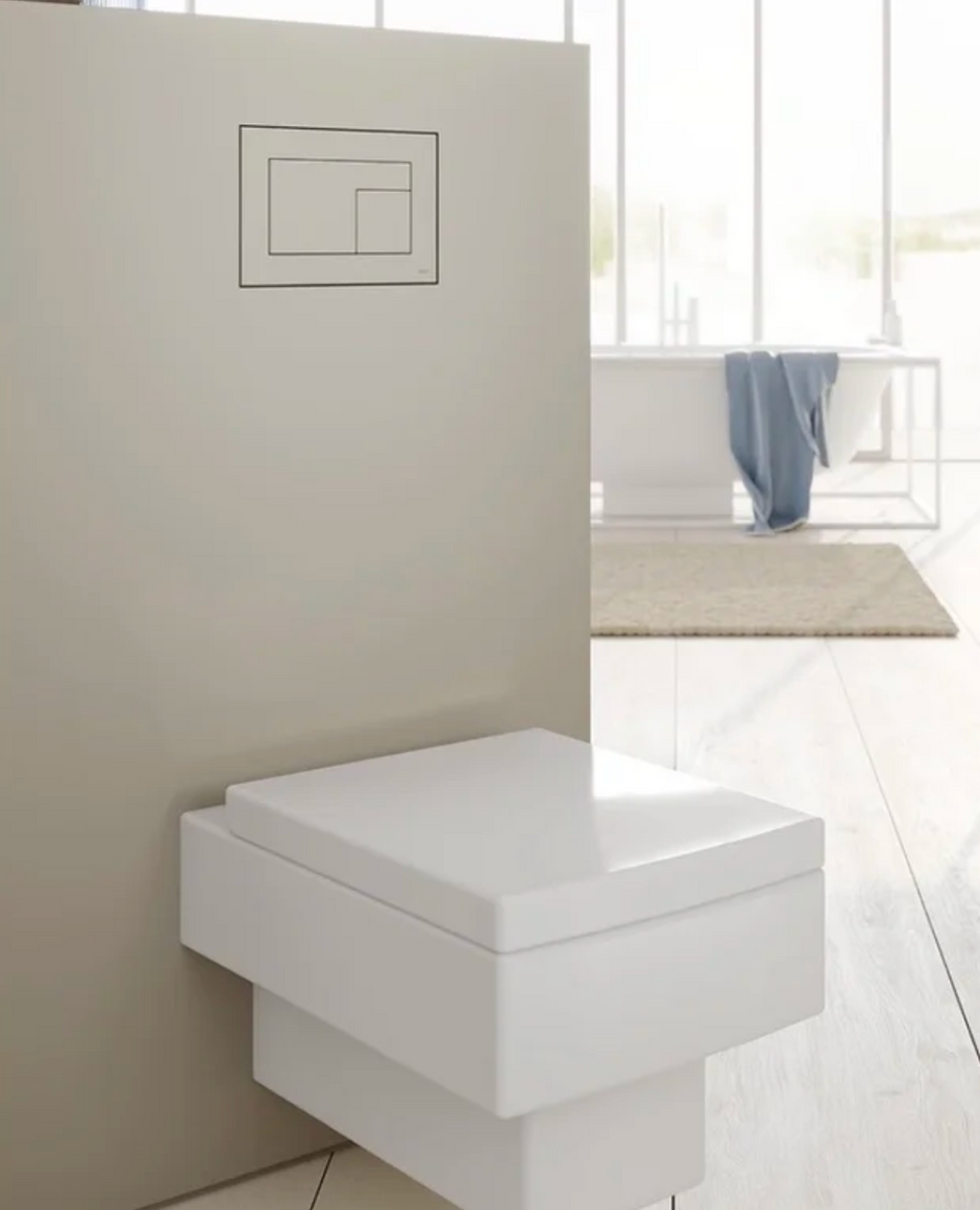 Paslėptas WC Nuleidimo Mygtukas EasyToTile – TECE New Look (su Montavimo Šablonu)